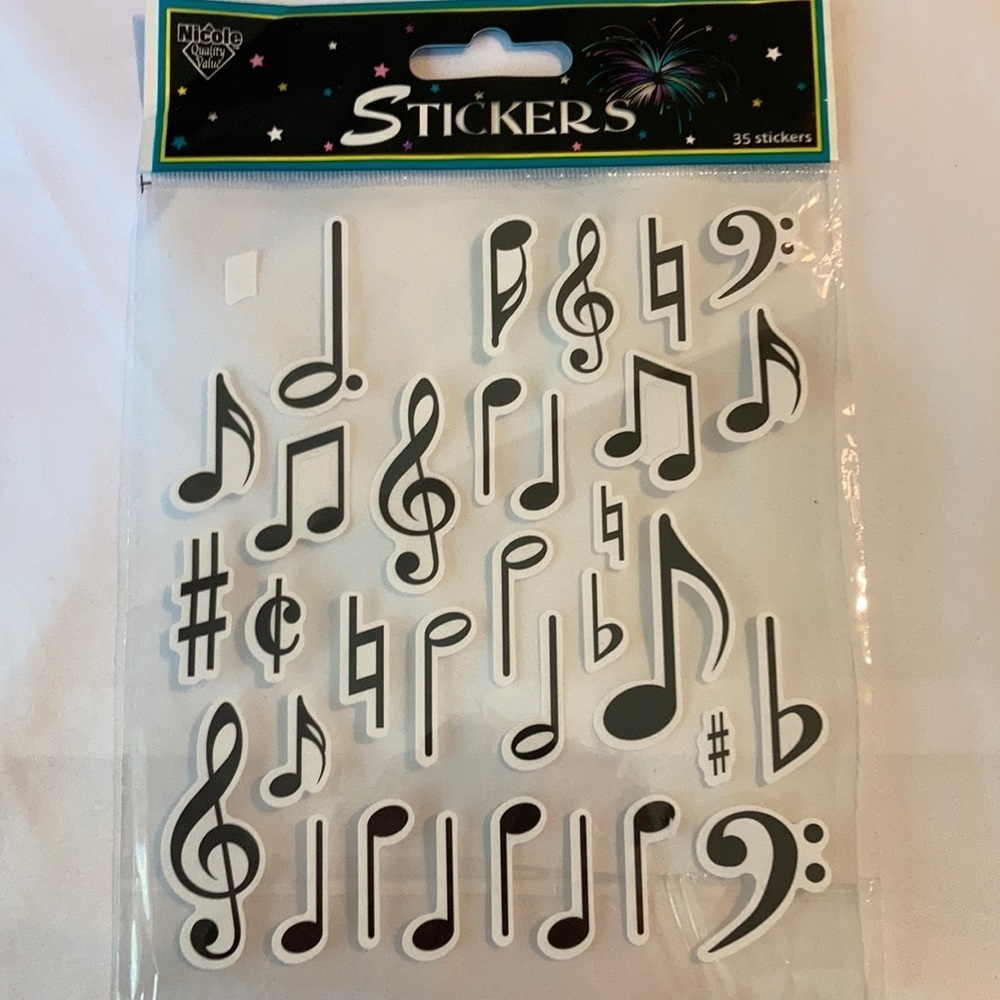 Nicole  music stickers  used 32 only